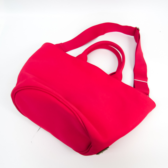 PRADA Kanapa Fabric 1BG163 Women's Leather,Canvas Handbag,Shoulder Bag Brown,Pin - Picture 2 of 10